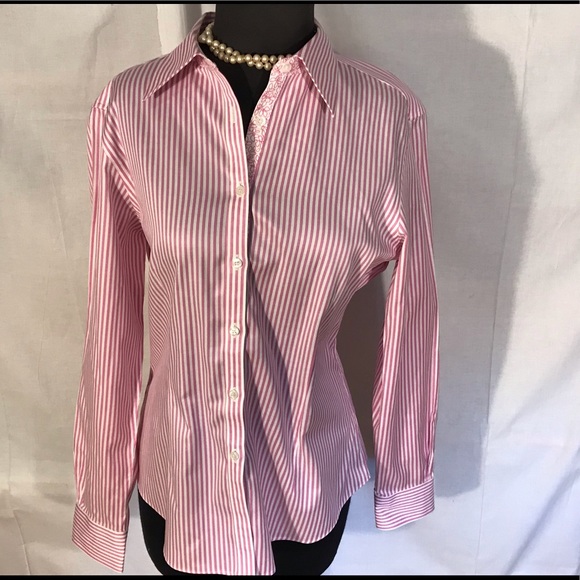 Brooks Brothers Tops - Brooks brothers stretch fitted pinstripe shirt. 10